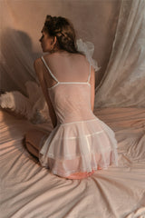 Ethereal Elegance: Lace Babydoll Set for Timeless Seduction